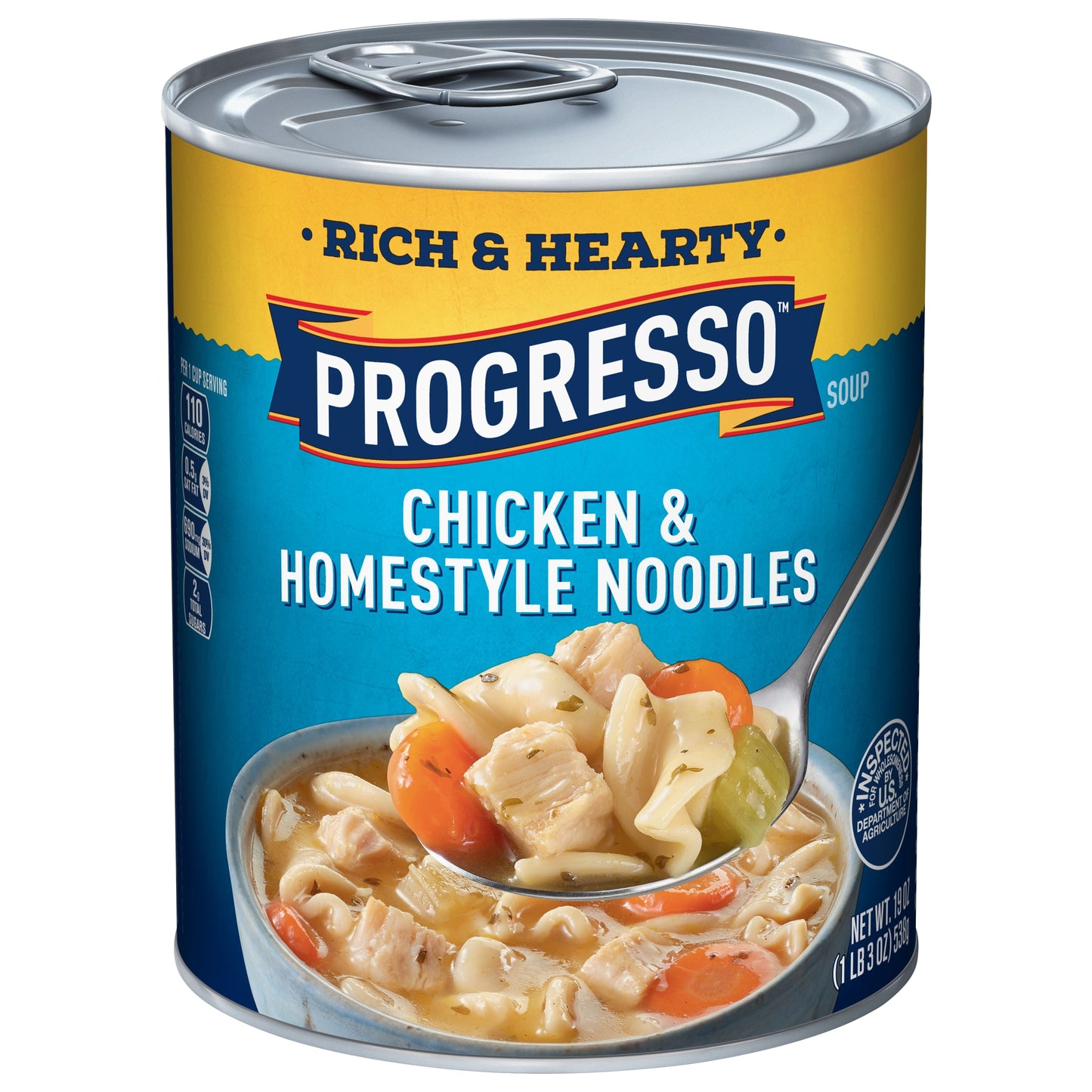 Progresso Rich & Hearty Chicken & Homestyle Noodles Soup 19 oz Can