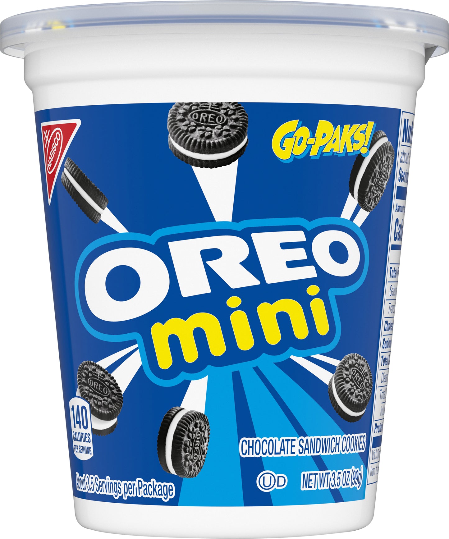 Oreo Cup Mini Oreo Cookies Go Paks 3.5 Oz
