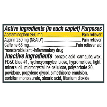 Excedrin Migraine Caplets for Migraine Headache Relief - 24 count