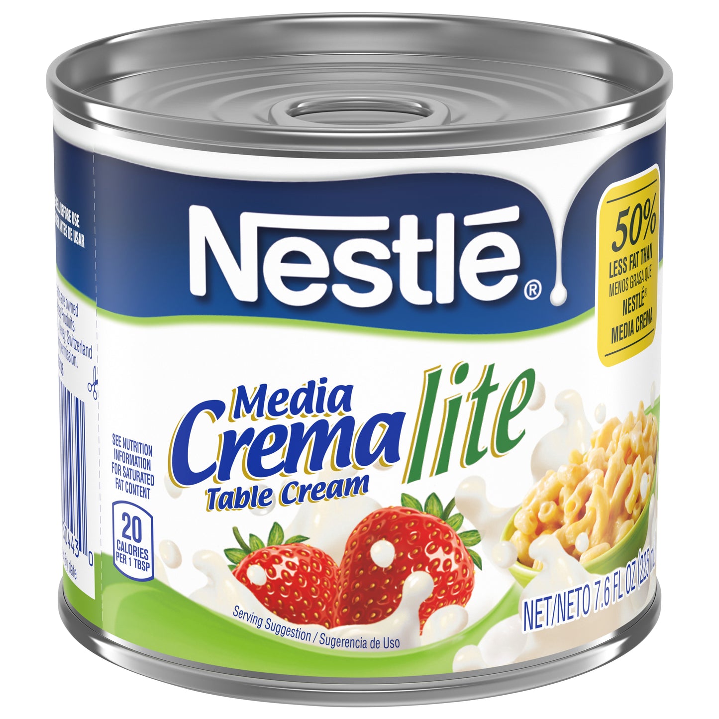 Nestle MediaCrema_Lite_BE_Update 7.6 FL OZ (225 mL) English-Spanish