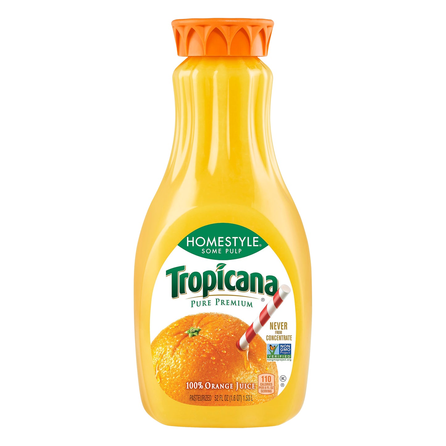 Tropicana Homestyle Some Pulp Orange Juice 52 oz