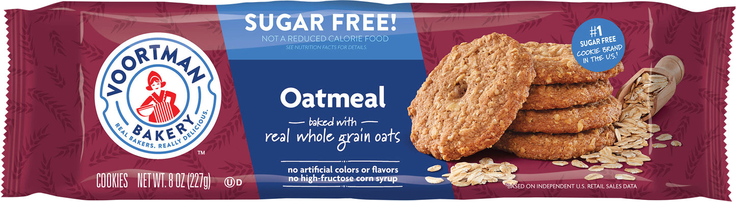 Voortman Bakery Sugar Free Oatmeal Cookies 8 oz
