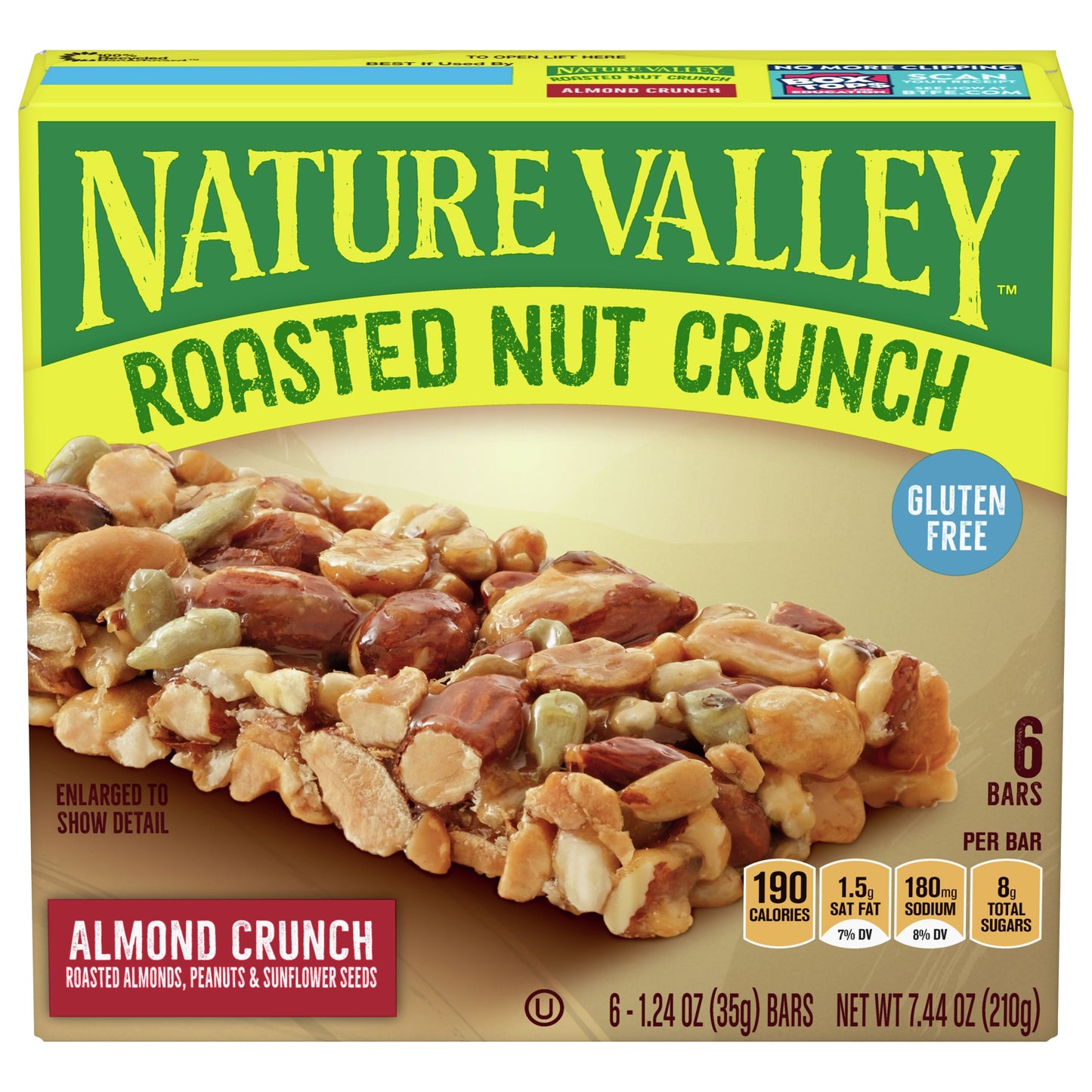 Nature Valley Roasted Nut Crunch Almond Crunch Bars 6-1.24 oz