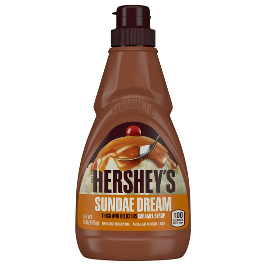 Hershey's Sundae Dream Caramel Syrup 15 oz Bottle