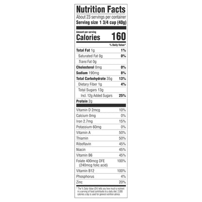 Malt O Meal Super Size Honey Buzzers Cereal 33 oz