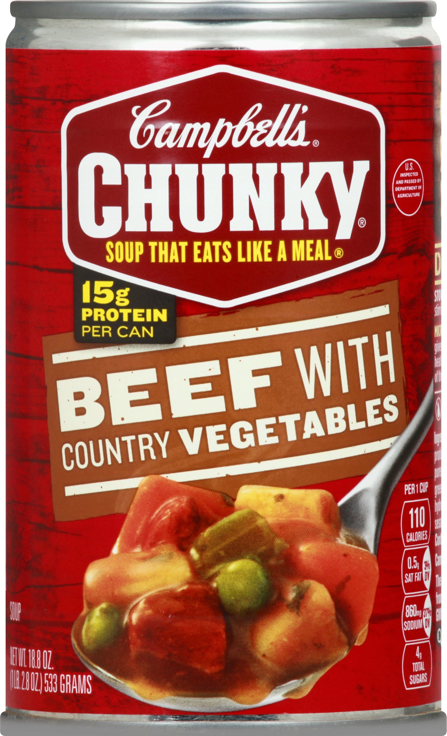 Campbell's Chunky Beef with Country Vegetables Soup 18.8 oz