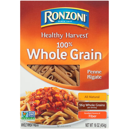 Ronzoni® Healthy Harvest® 100% Whole Grain Penne Rigate Pasta 16 oz. Box