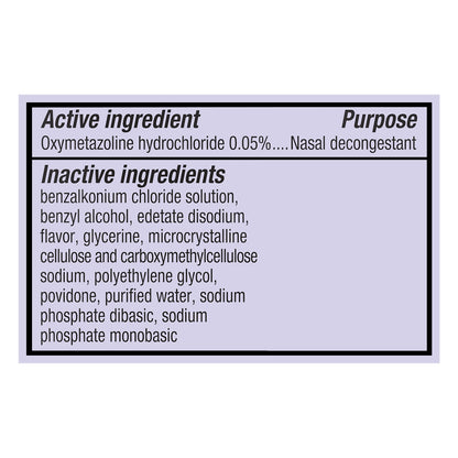 Afrin Pump Mist Extra Moisturizing Nasal Decongestant 0.5 fl oz