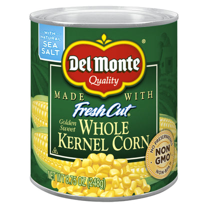 Del Monte Fresh Cut Whole Golden Sweet Kernel Corn 8.75 oz Can