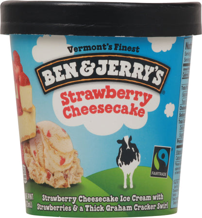 Ben & Jerry's Strawberry Cheesecake Ice Cream 1 pt