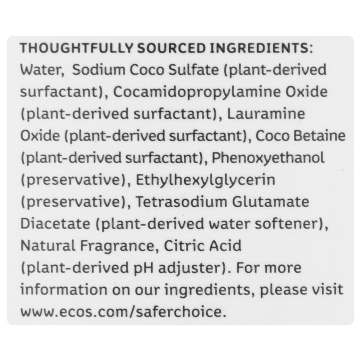 ECOS Dishmate Hypoallergenic Almond Dish Soap 25 oz