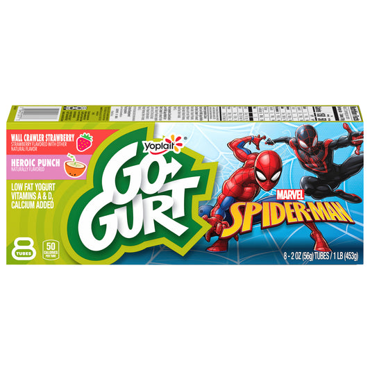 Yoplait Go-Gurt, Low Fat Yogurt, Marvel Avengers Variety Pack, 16 oz