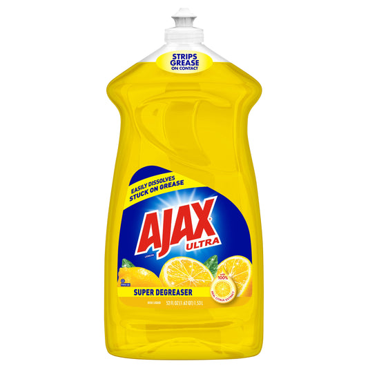 Ajax Ultra Super Degreaser Lemon Dish Liquid 52 fl oz Bottle