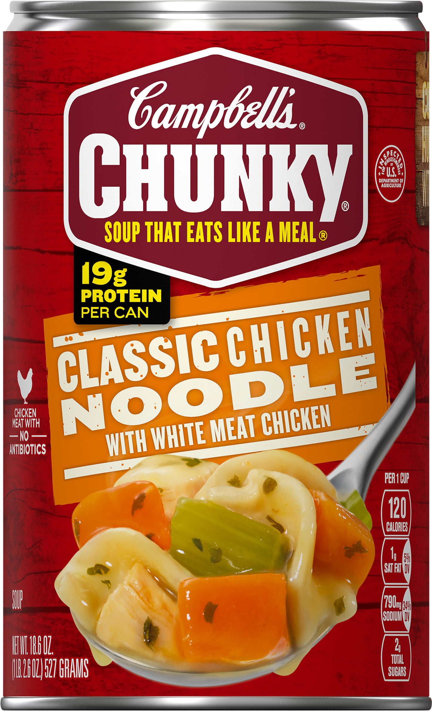 Campbell's Chunky Classic Chicken Noodle with White Meat Chicken Soup 18.6 oz
