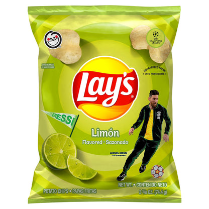Lay's Potato Chips Limon Flavored 2 5/8 Oz