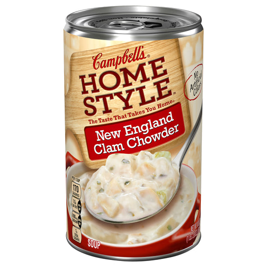 Campbell's Home Style New England Clam Chowder Soup 18.8 oz