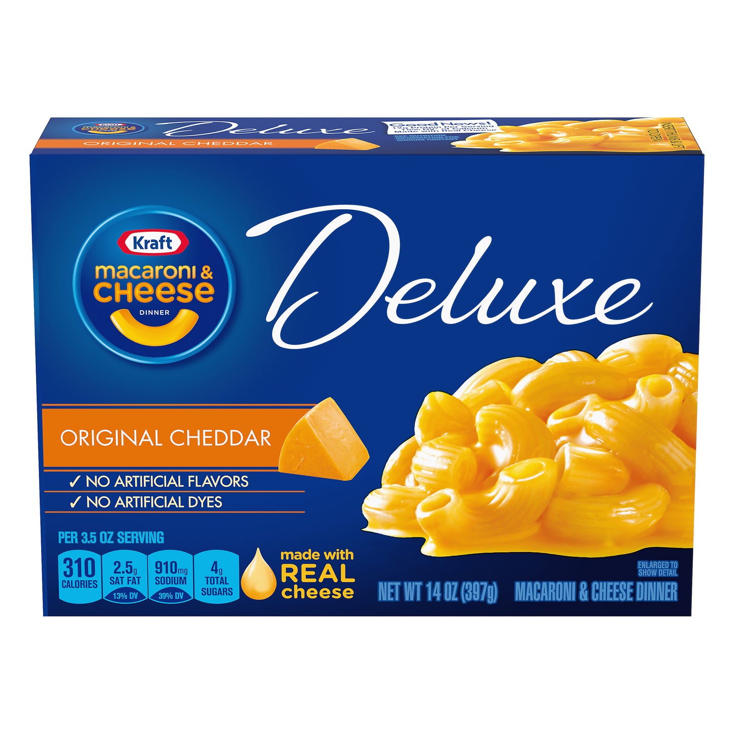 Kraft DELUXE Original Cheddar Macaroni & Cheese Dinner
