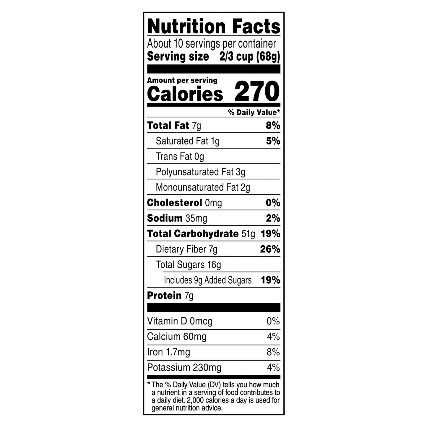 Quaker Simply Granola Oats Honey Raisins & Almonds 24.1 Oz