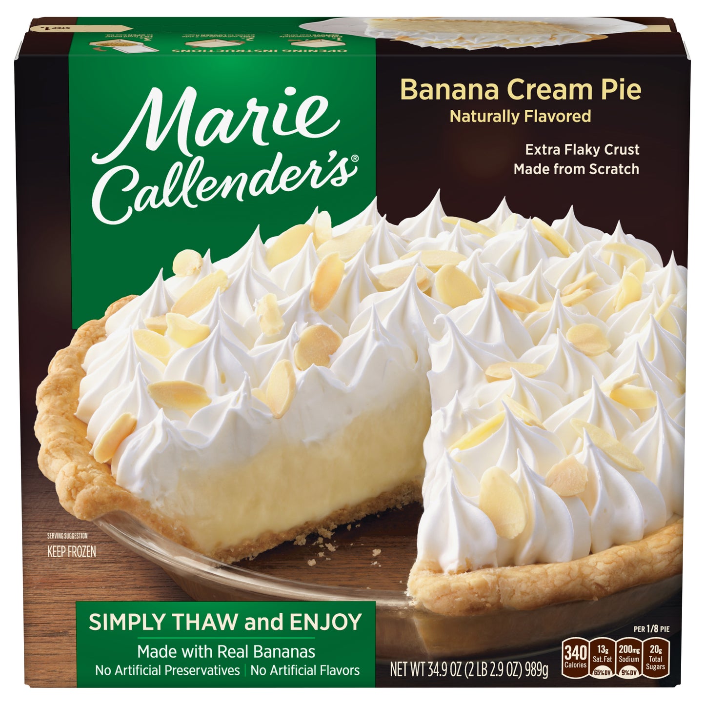Marie Callender's Banana Cream Pie 34.9 oz