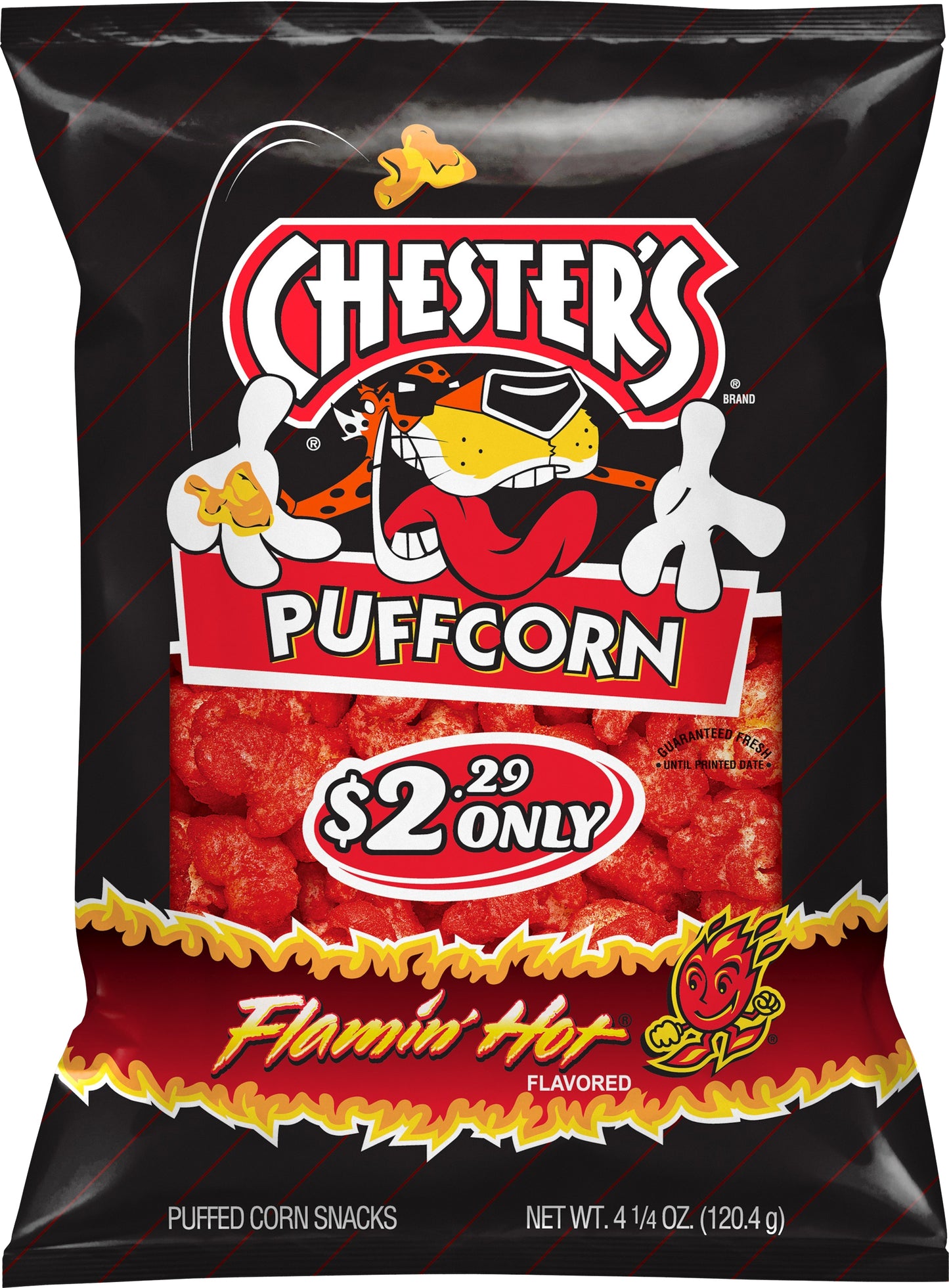 Chester's Flamin' Hot Flavored Puffed Corn 4.25 oz