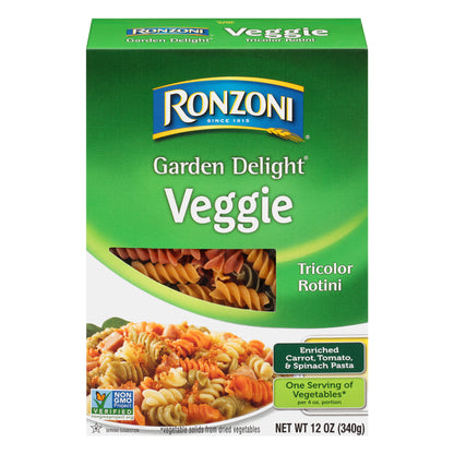 Ronzoni® Garden Delight® Veggie Tricolor Rotini 12 oz. Box