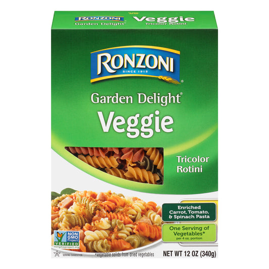 Ronzoni® Garden Delight® Veggie Tricolor Rotini 12 oz. Box