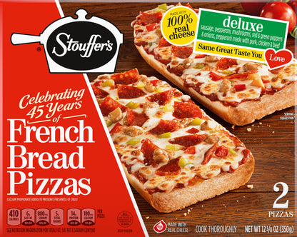 Stouffers - French Bread Pizza Deluxe Pizza Westrock Claremont, NC 12 3-8 OZ (350g)