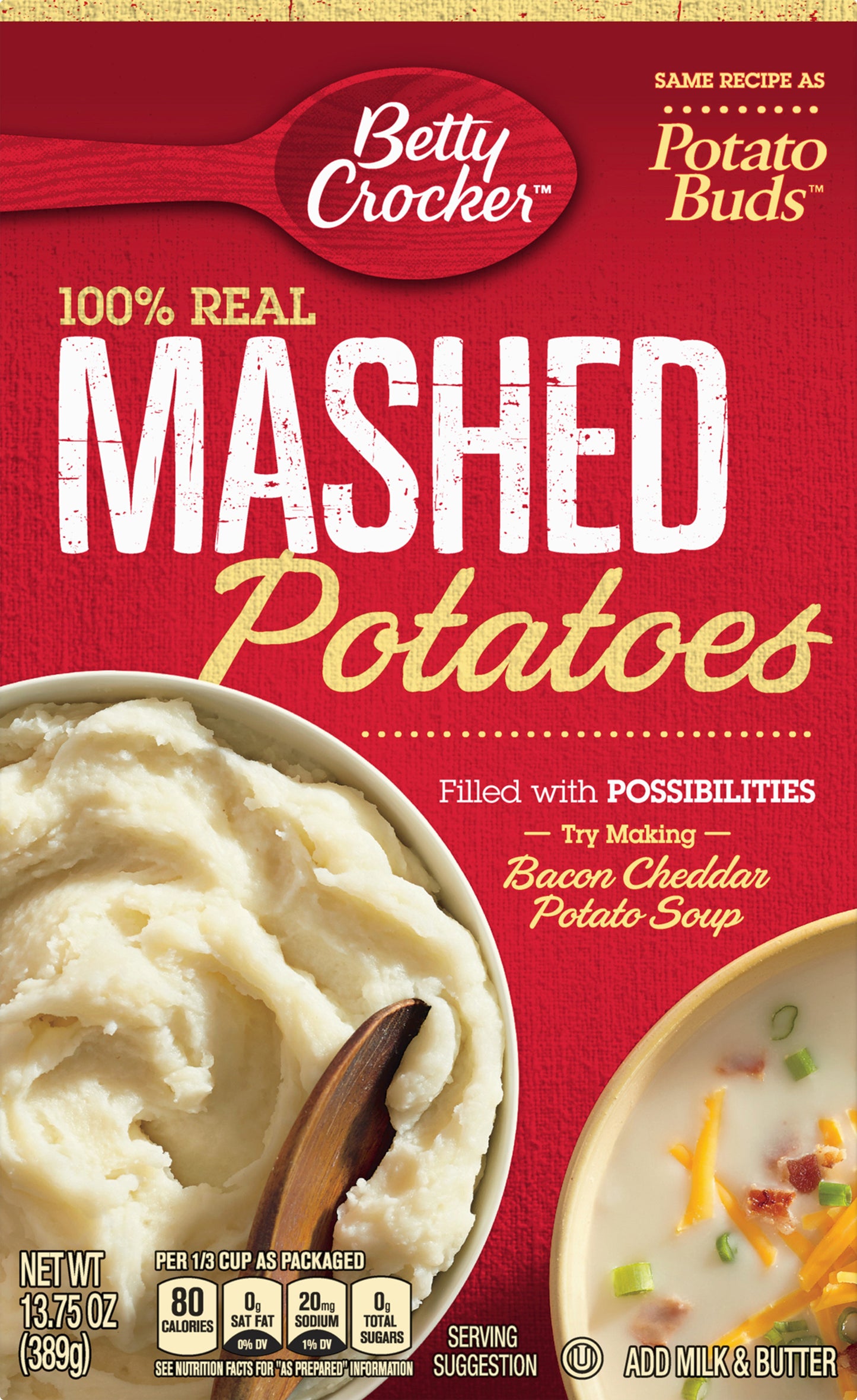 Betty Crocker 100% Real Mashed Potatoes 13.75 oz