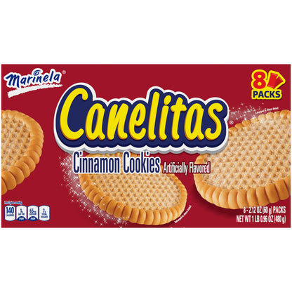 Marinela Canelitas Cinnamon Cookies Box 8 PK 16.96 Oz