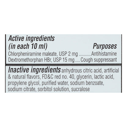 Children's Robitussin Cough Long-Acting (4 Fl. Oz, Fruit Punch Flavor), 8-Hour Cough Suppressant, Al