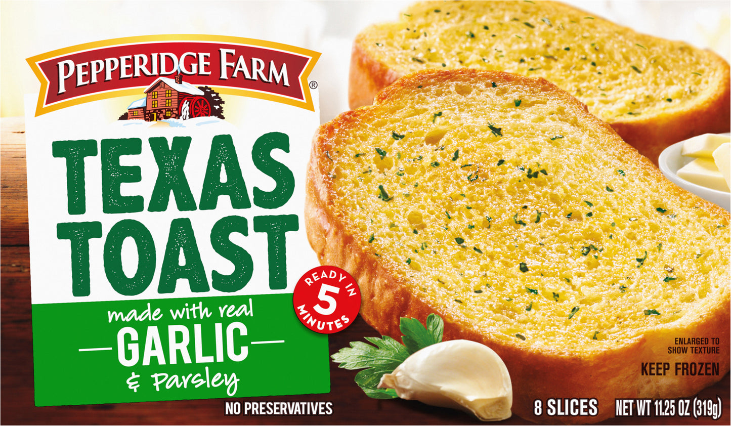 Pepperidge Farm Texas Toast Garlic Bread 8 ea