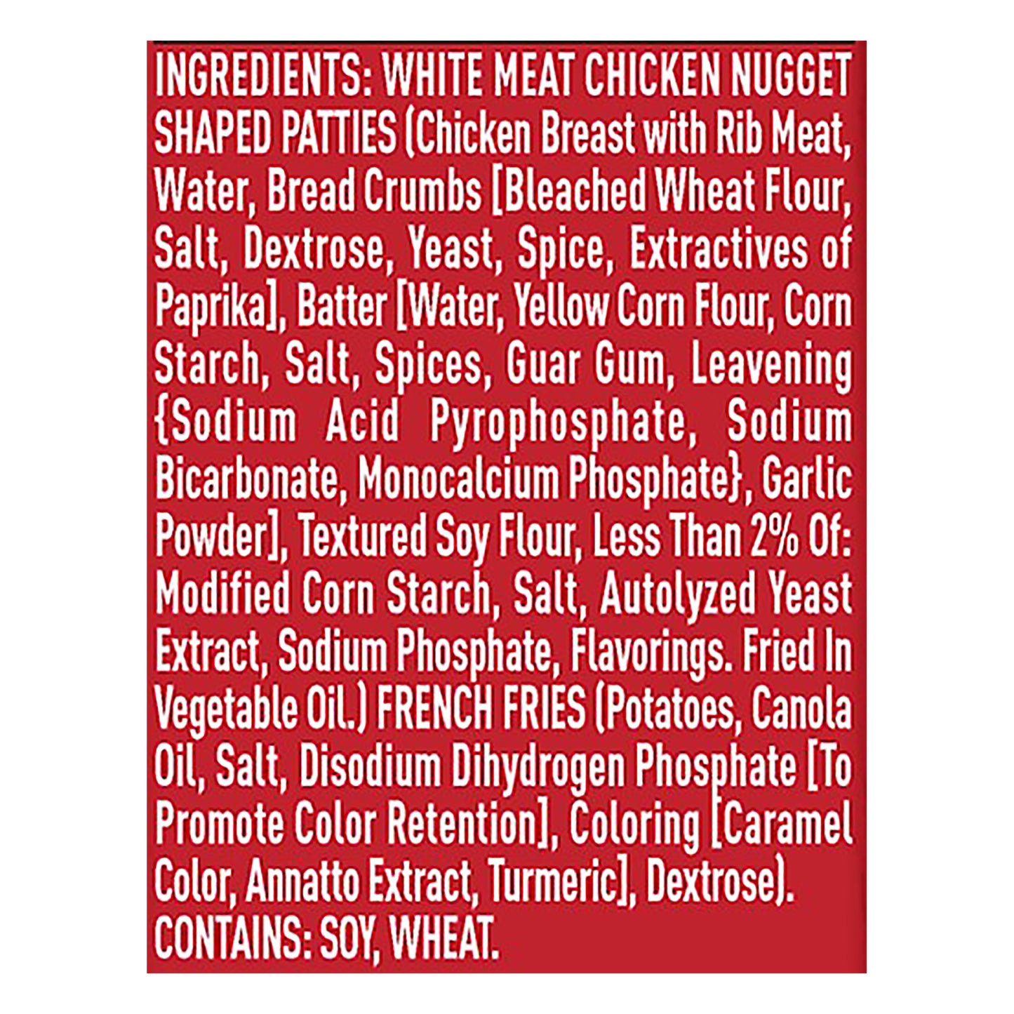 Banquet Chicken Nuggets & Fries 4.85 oz