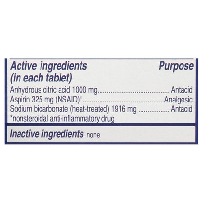 Alka-Seltzer Original Antacid Effervescent Tablets 24 ea Box