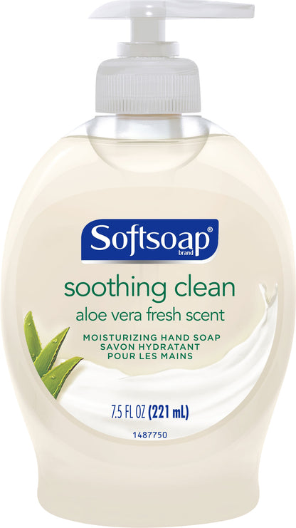 Softsoap Moisturizing Soothing Clean Aloe Vera Fresh Scent Hand Soap 7.5 oz