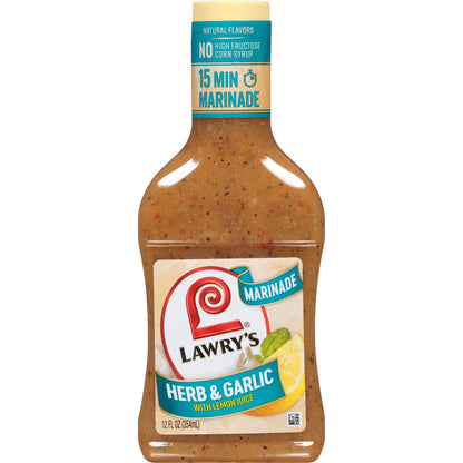 Lawry's® Herb & Garlic With Lemon Juice Marinade 12 fl. oz. Bottle