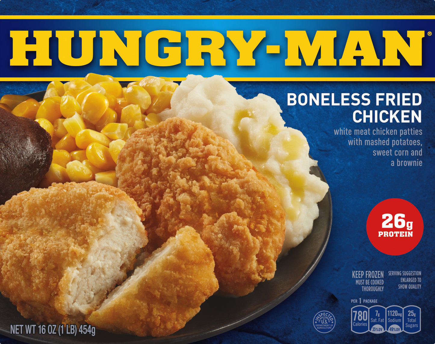 Hungry Man Boneless  Fried Chicken 16 oz