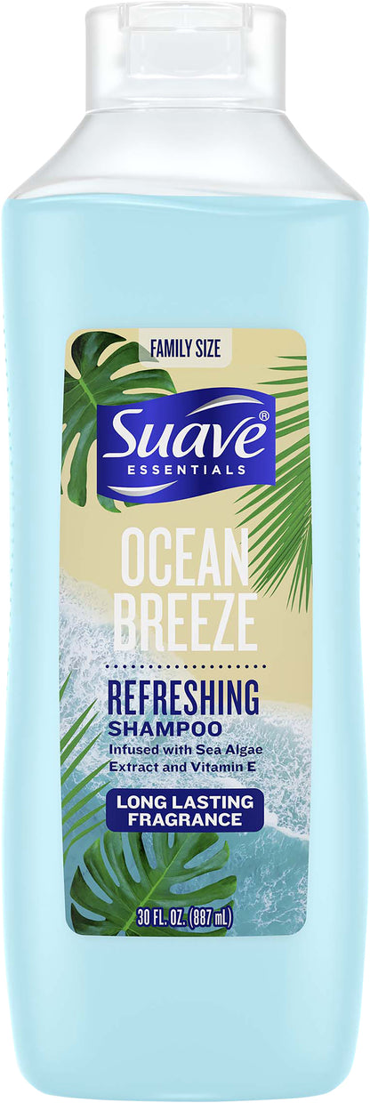 Suave Essentials Moisturizing Shampoo Ocean Breeze 30 oz