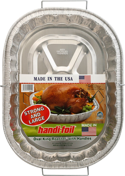 Handi Foil Oval King Roaster with Handles Pan 1 ea