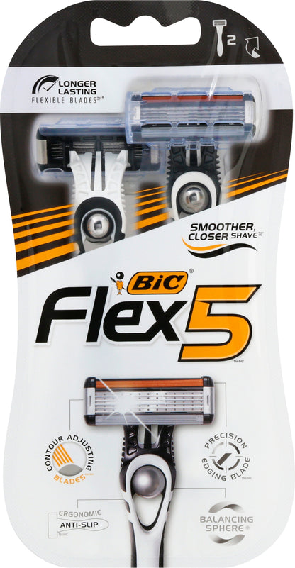BiC Flex 5 Razor 2 ea