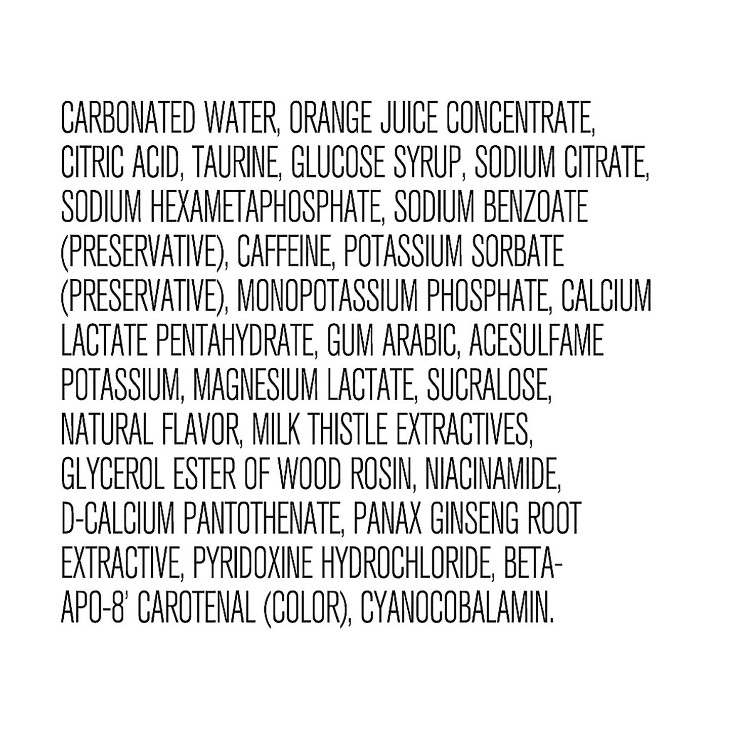 Rockstar Recovery Orange Energy Drink 16 oz