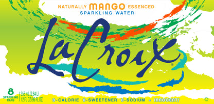 LaCroix Mango Sparkling Water 8 - 12 fl oz Cans