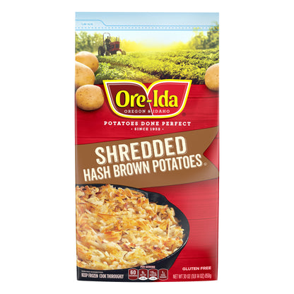 Ore-Ida Shredded Hash Brown Potatoes, 30 oz Bag