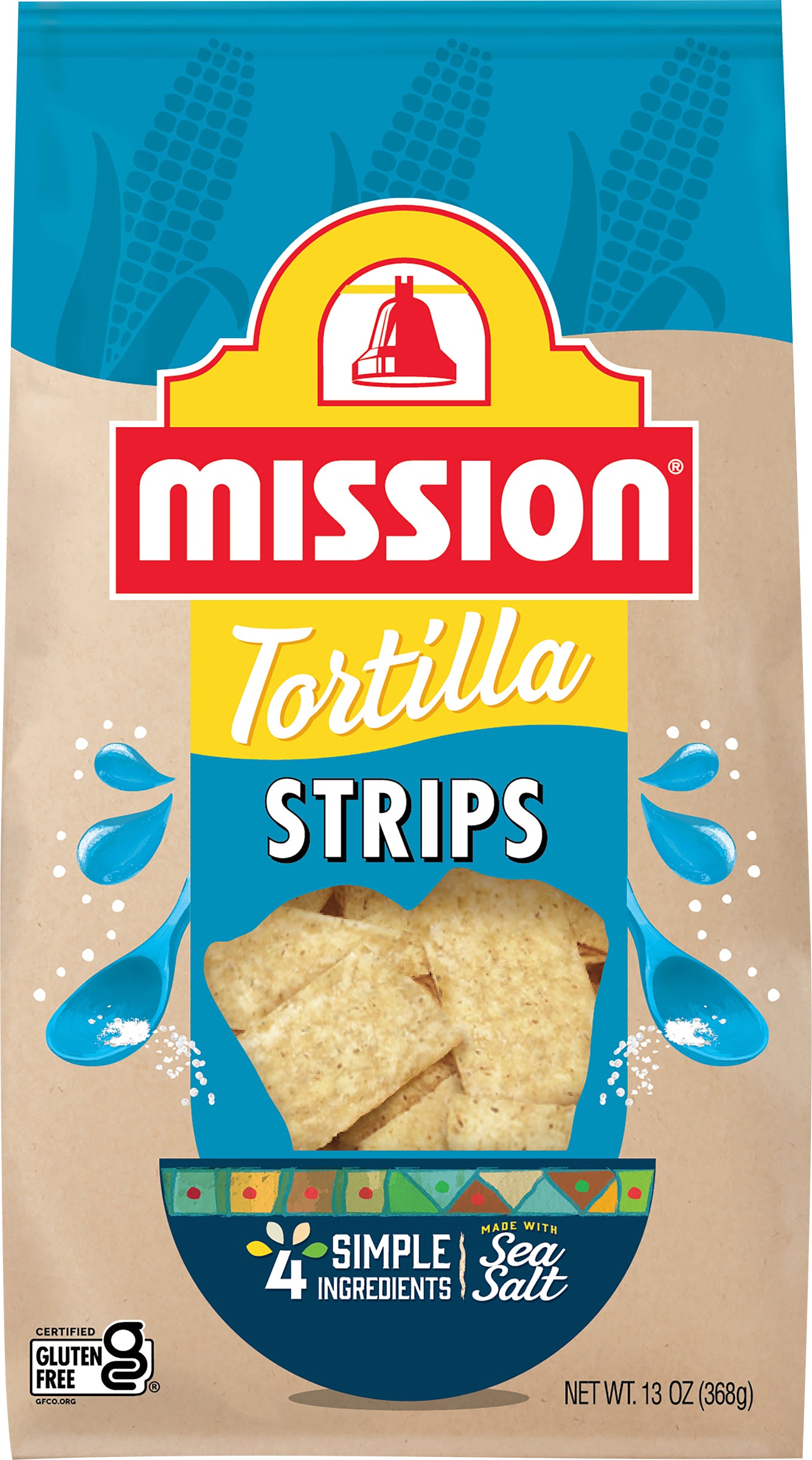 Mission  Strips Tortilla Chips, 13 oz