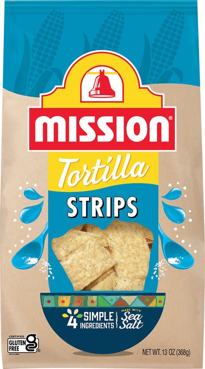 Mission  Strips Tortilla Chips, 13 oz