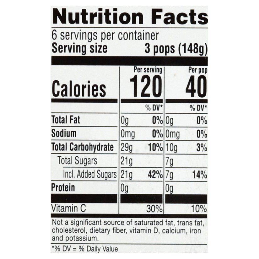 Popsicle 18 Pack Orange Cherry Grape Ice Pops 18 ea