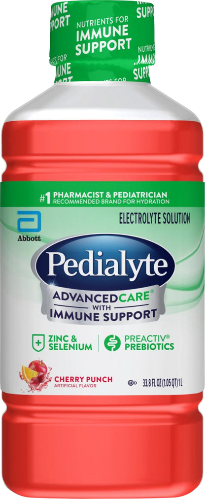 Pedialyte Cherry Punch Electrolyte Solution 33.8 fl oz Bottle