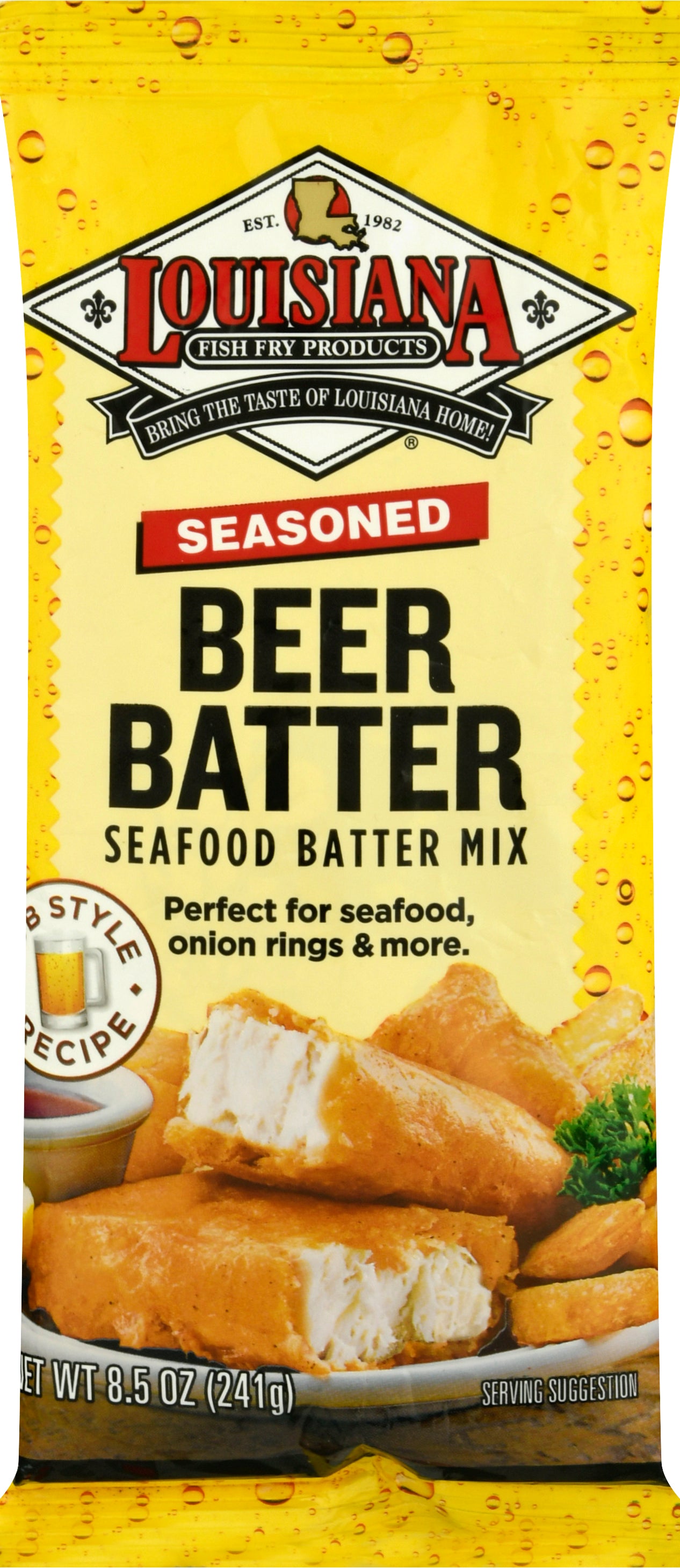 Louisiana Fish Fry Products Seasoned Beer Batter 8.5 oz