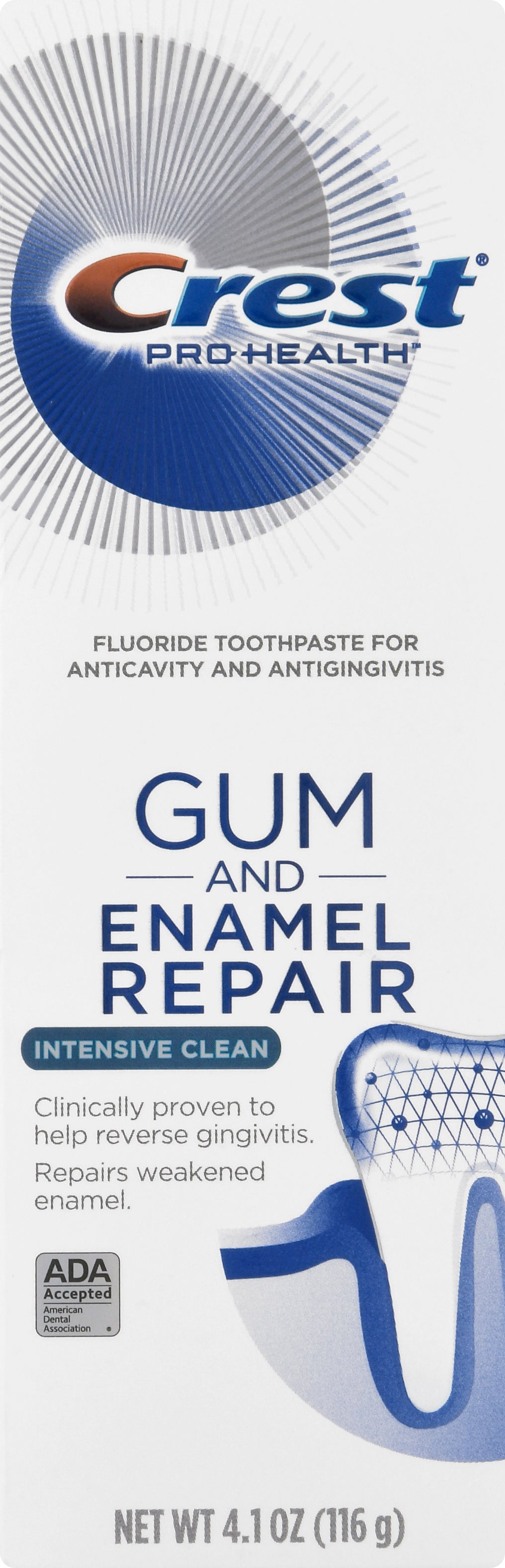 Crest Pro Health Gum And Enamel Repair Toothpaste 4.1 oz
