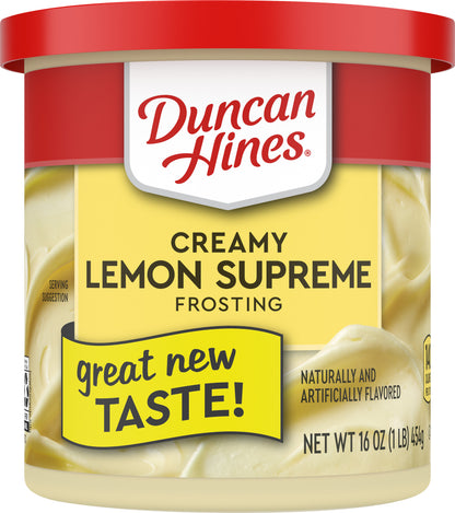 Duncan Hines Creamy Lemon Supreme Frosting 16 oz