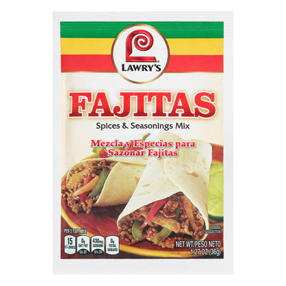 Lawry's® Fajitas Spices & Seasonings Mix 1.27 oz Packet